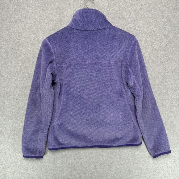 Patagonia Womens Re-Tool Snap-T Pullover Purple Polartec Fleece Jacket Small S - Picture 3 of 7
